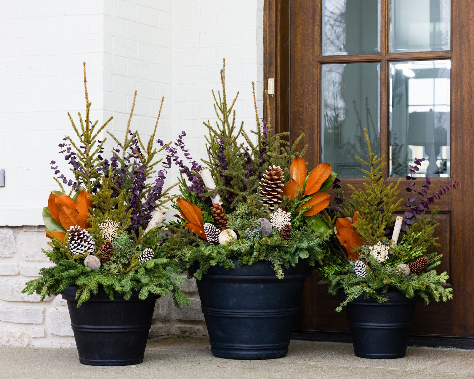 Winter Porch Pots Collection