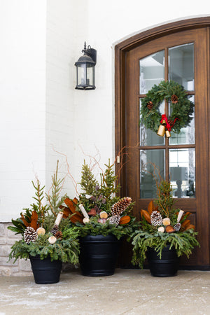 Woodland Winter - Large Porch Pot