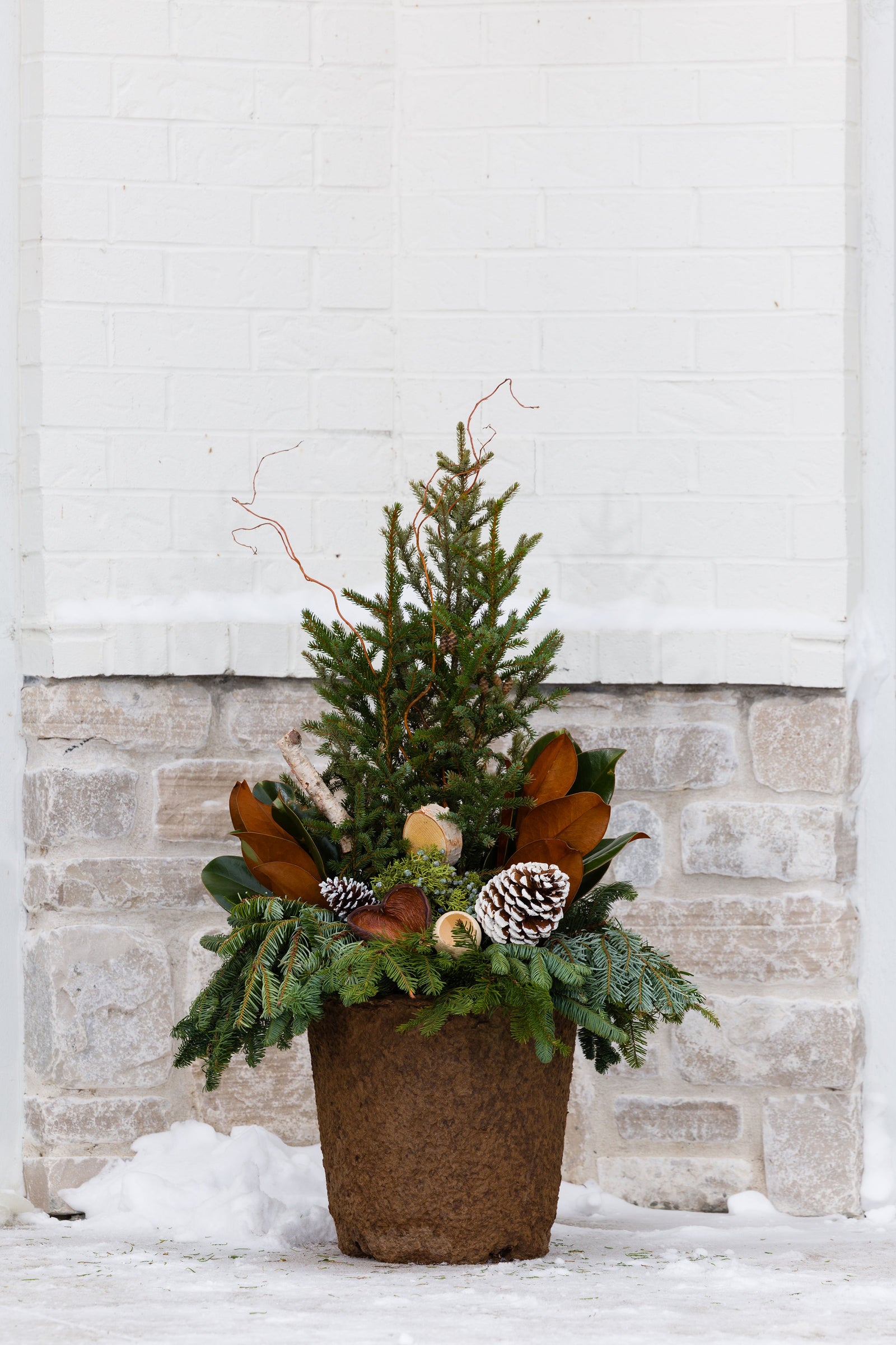 Woodland Winter - Medium Round Drop In