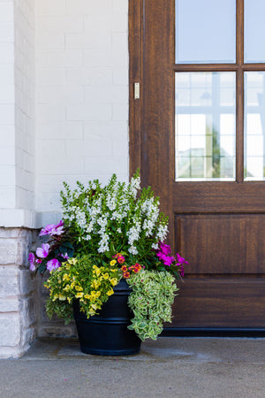 Coastal Bloom (Sun) - Medium Porch Pot