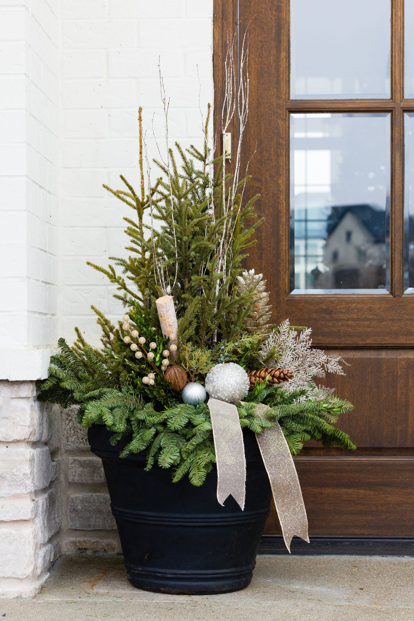 Frosted Forest - Large Porch Pot