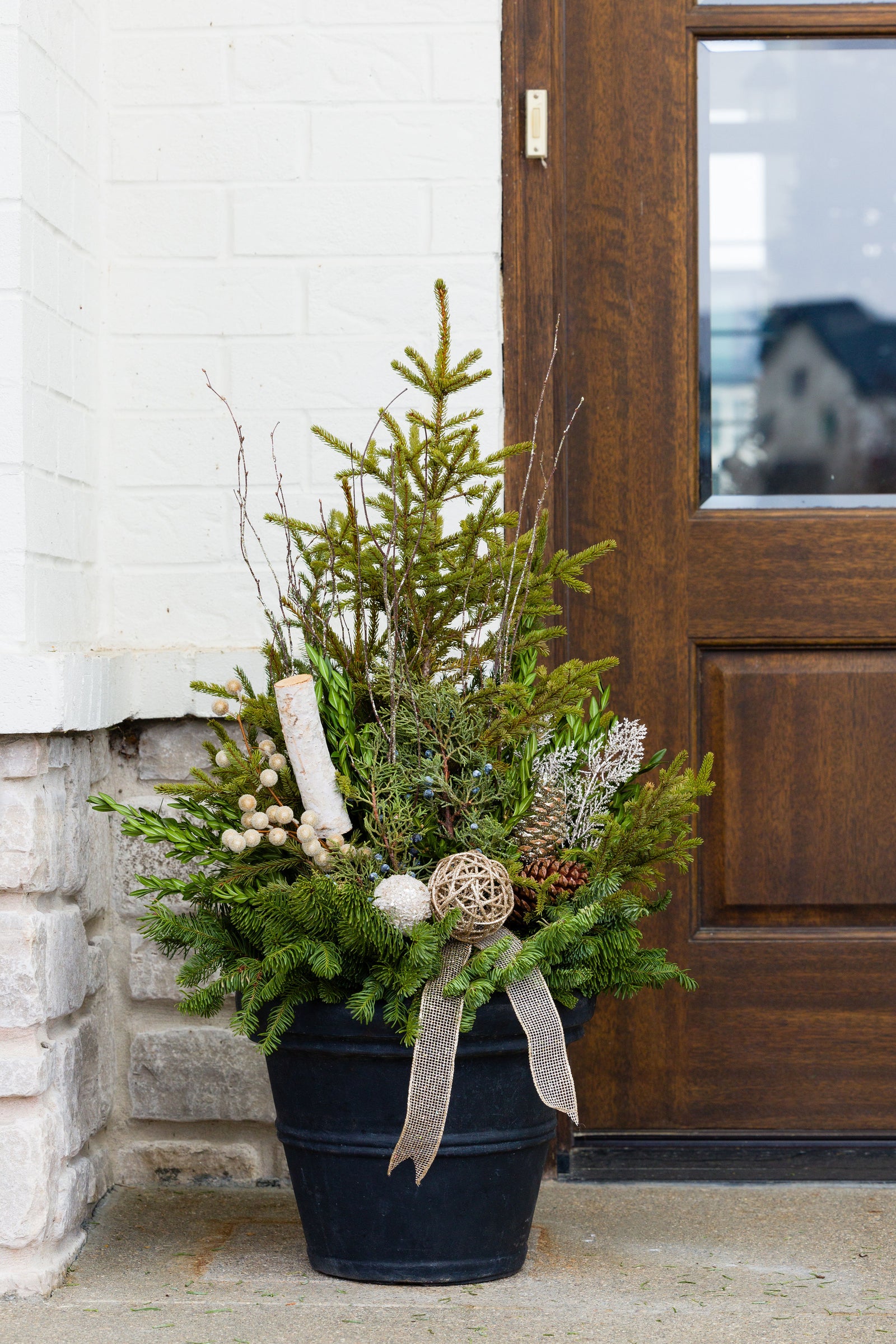 Frosted Forest - Small Porch Pot