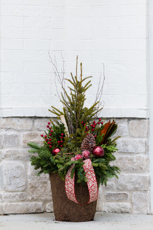 Mistletoe Magic - Medium Round Drop In