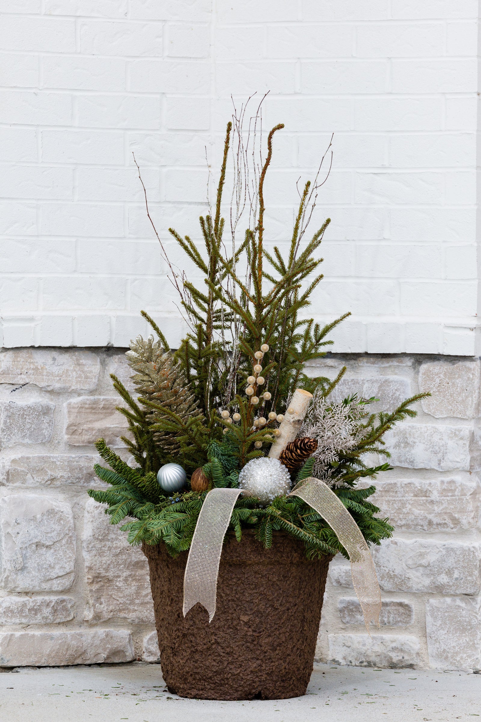 Frosted Forest - Large Round Drop In