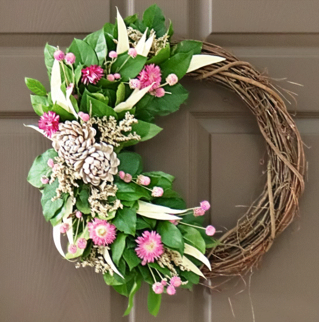 Pretty In Pink Wreath - 18"